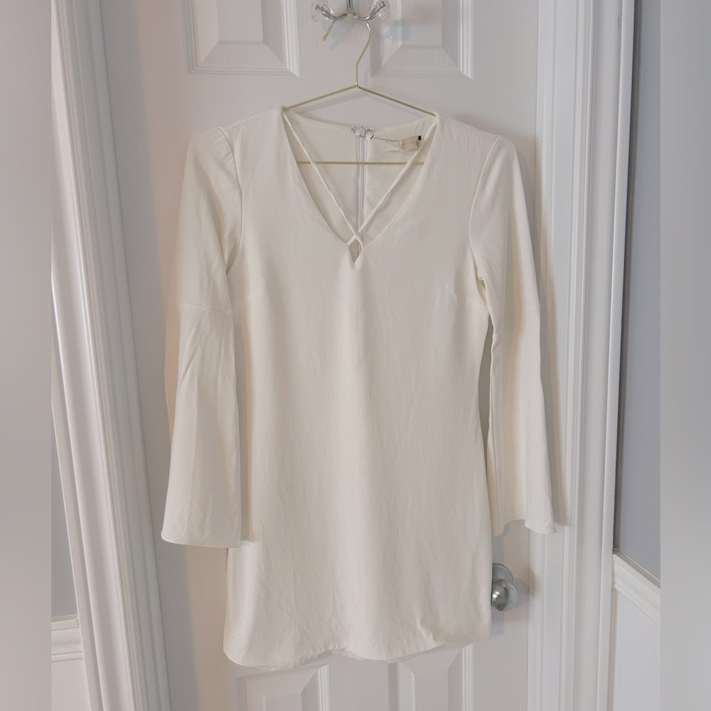 Ramy Brook Cream V-Neck Dress